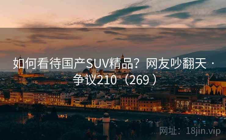 如何看待国产SUV精品？网友吵翻天 · 争议210（269 ）
