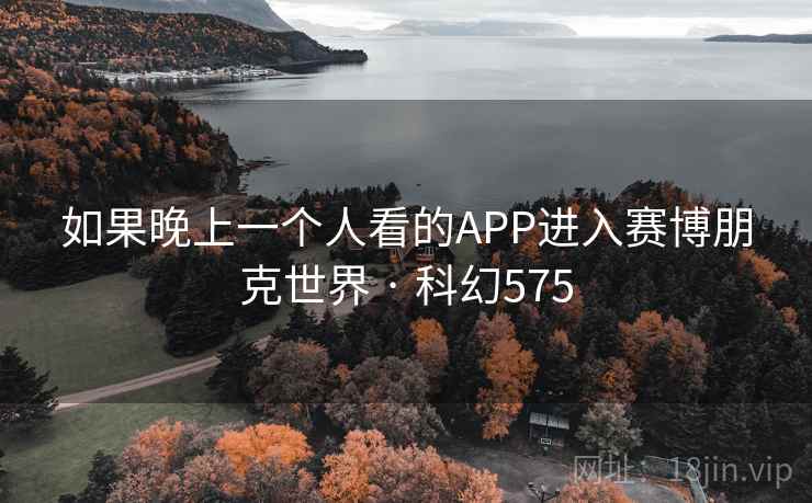 如果晚上一个人看的APP进入赛博朋克世界 · 科幻575