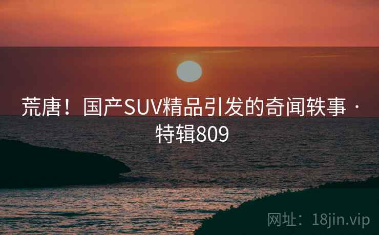 荒唐！国产SUV精品引发的奇闻轶事 · 特辑809